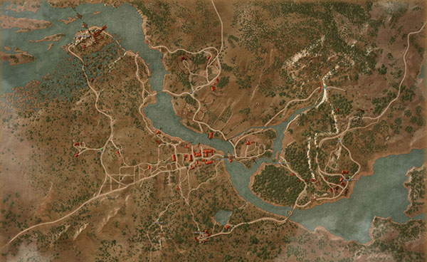 Карта Белого сада&Побочные квесты